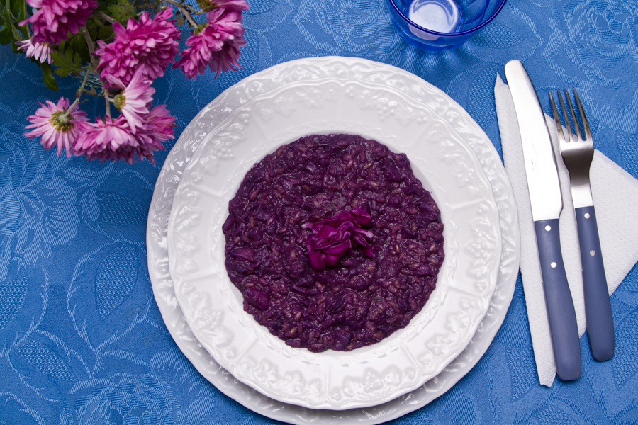 FOOD - risotto al cavolo rosso